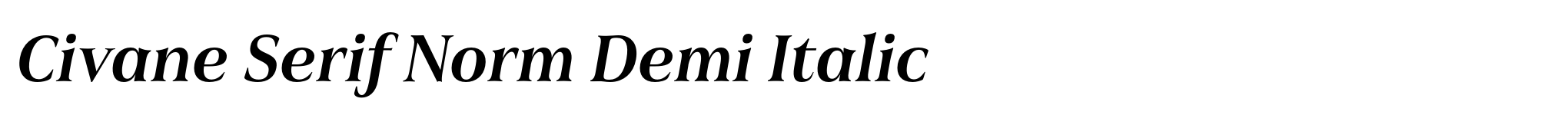 Civane Serif Norm Demi Italic image